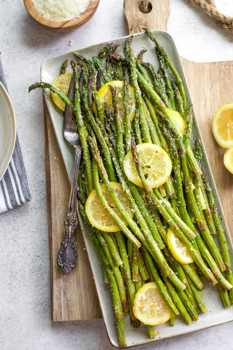 Grilled Asparagus with Parmesan, Lemon and Garlic – Act One Art
