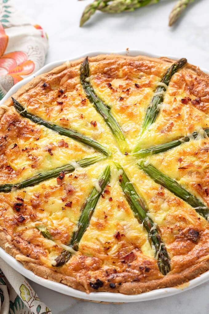 Keto Ham and Asparagus Quiche – Act One Art