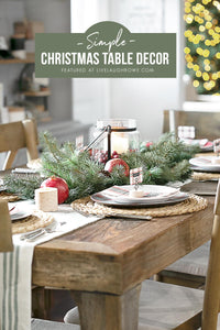 Simple Christmas Table Decor