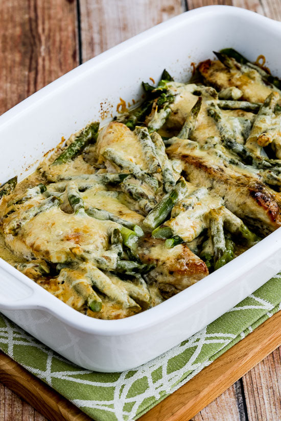 Chicken and Asparagus with Three Cheeses (Video)