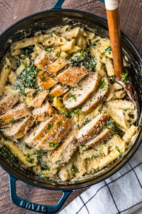 Chicken Florentine Pasta Recipe + Easy Pasta Party!