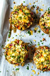 The BEST EVER Stuffed Portobello Mushrooms