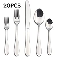 20-Pieces Catefan Stainless Steel Silverware Flatware Set only $13.19