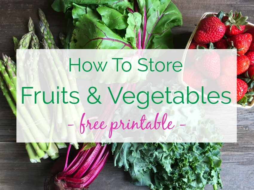 How to Save Money By Storing Fruits and Vegetables The Right Way