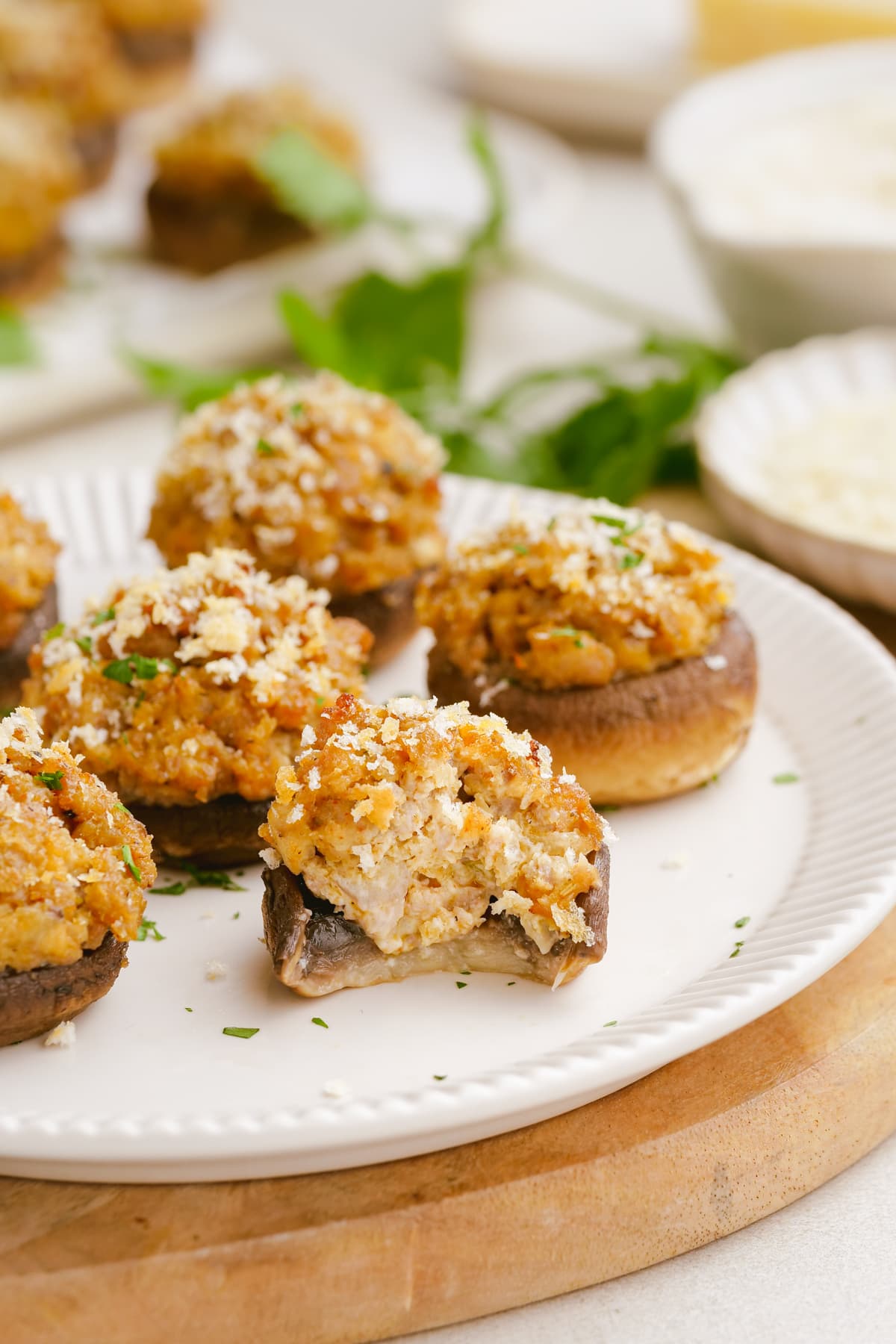 Sausage Stuffed Mushrooms