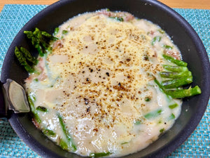 This easy, camp-friendly gratin dish will keep you warm this winter with hot cheesy creaminess