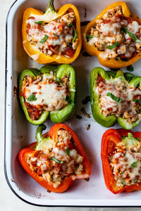 Ground Turkey Stuffed Peppers