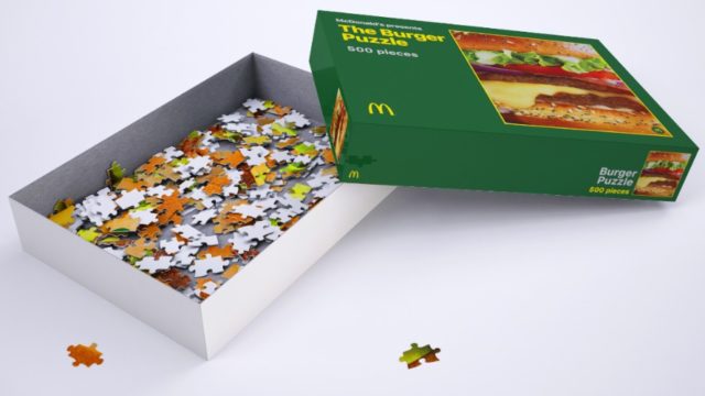 Marking the Unofficial Pastime of Quarantine, McDonald’s Made a Burger Jigsaw Puzzle