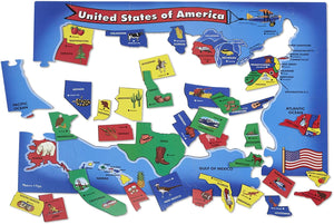 Melissa & Doug USA Map Floor Puzzle – Only $5!