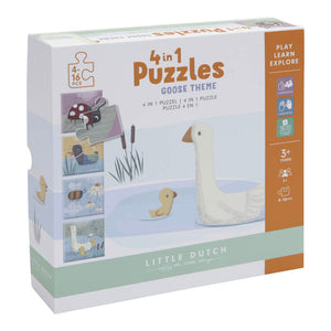 Little Dutch 4-in-1 Puzzle - Goose