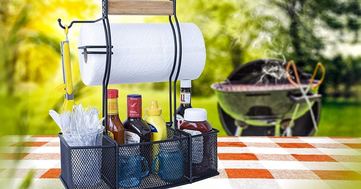 Steel Caddy Organizer Only $29.99 Shipped on Amazon | Great for Cookouts!