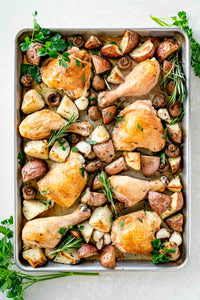 One Pan Roasted Chicken and Potatoes