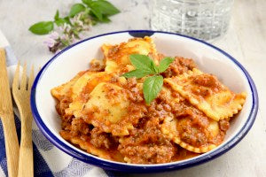 Ravioli Sauce is a quick and easy recipe made with ground beef, and tomato sauce, perfect for frozen or refrigerated ravioli