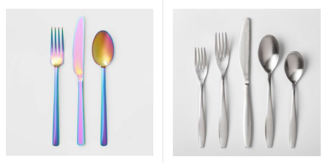 Wow!  If you need an extra set of silverware for camping or just want to refresh what you have, Target.com currently has many popular sets of silverware for 50% off!