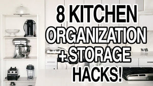 8 KITCHEN ORGANIZATION + STORAGE IDEAS FOR SMALL KITCHENS! Affordable, and easy ways to organize a small kitchen! Simple ways to make your ...