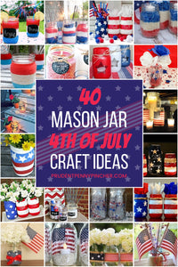 These mason jar 4th of July crafts can be used as centerpieces, lanterns, party decor, and much more!