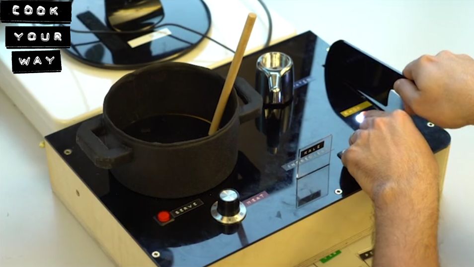 In Cook Your Way you must cook a meal with a strange controller to get through immigration