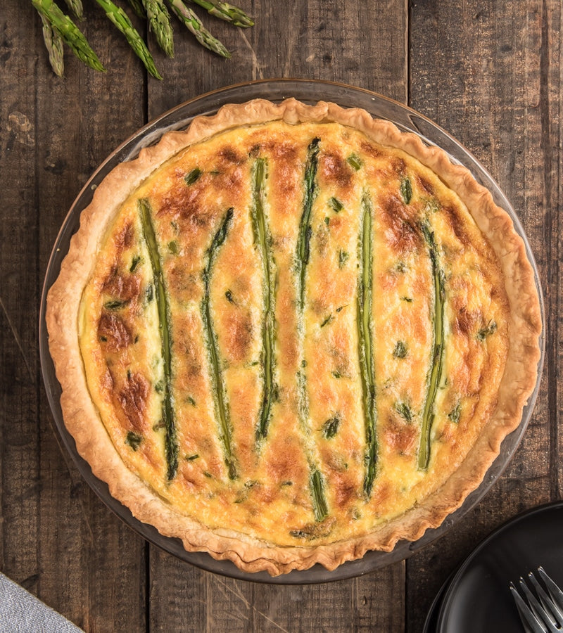 Easy Cheesy Asparagus Quiche