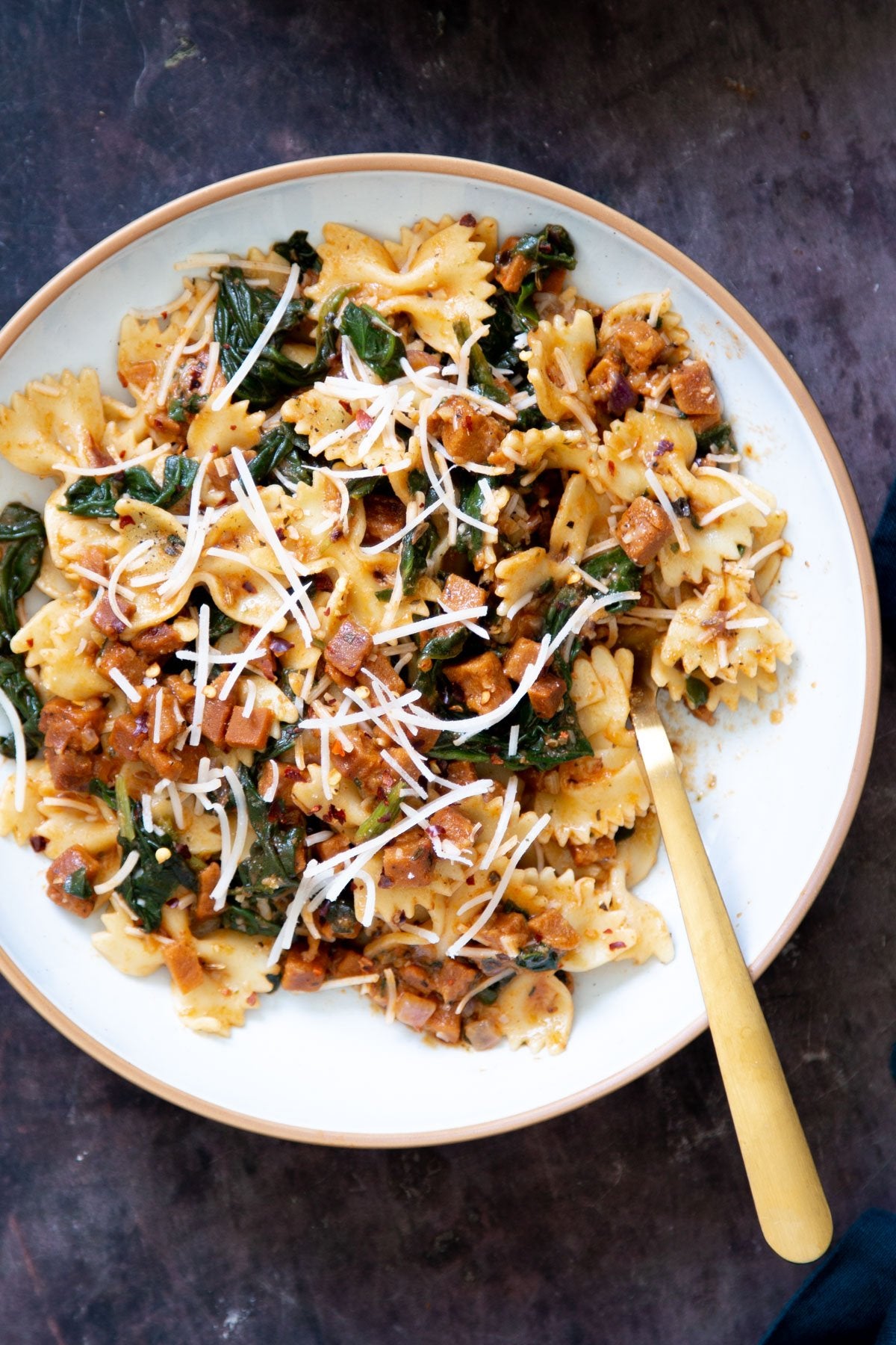 Vegan Pepperoni pasta