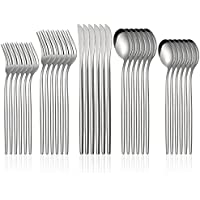 Select 30-Piece Steak Knives Spoons & Forks Flatware Cutlery Silverware Set only $21.00