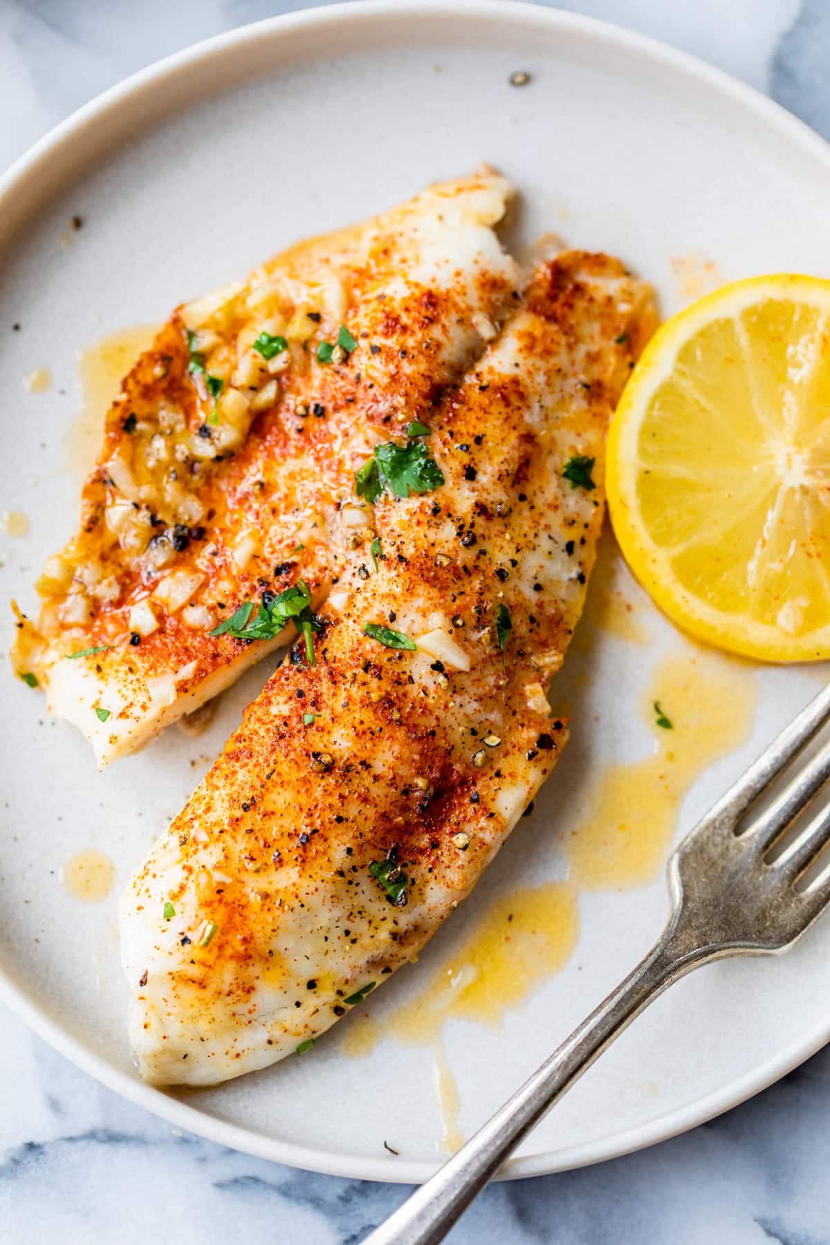 Lemon Butter Baked Tilapia