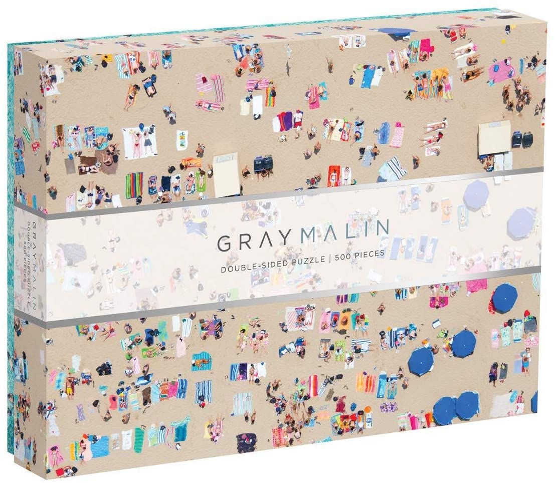 Galison Gray Malin 2-Sided Jigsaw Puzzle, The Beach, 500 Piece Double Sided - 24” x 18”