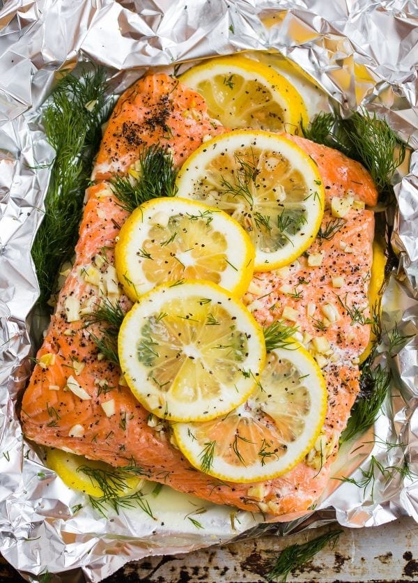 Grilled Salmon in Foil