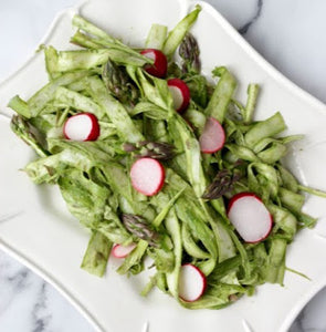 Shaved Asparagus Salad with Pesto