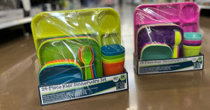 Kids 24-Piece Dinnerware Sets Only $5 at Walmart | Includes Cups, Plates, Bowls & More