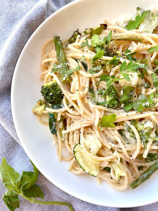 Roasted Vegetable Alfredo + Giveaway