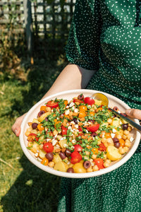 25 Minute Mediterranean-style Baby Potato Salad