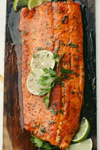 Cedar Plank Honey Lime Salmon