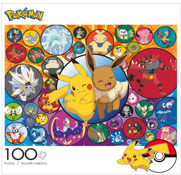 100-Piece Pokemon Puzzle, K’nex Lizard Coaster, Big Time Learning Clock & more (4/23)