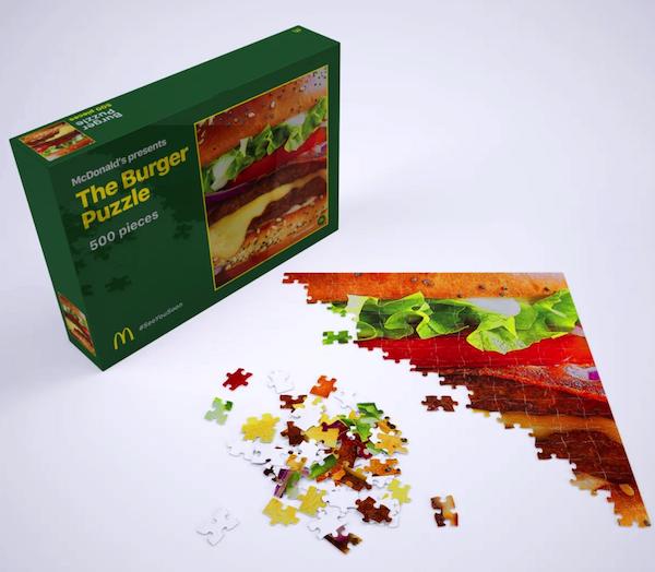 McDonald’s Creates 500-Piece Puzzle So You Can Stack Up Your Own Burgers At Home