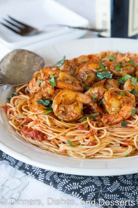 Blackened Shrimp Pasta