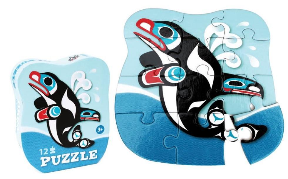 Native Northwest Puzzle - Orca, 12 Piece