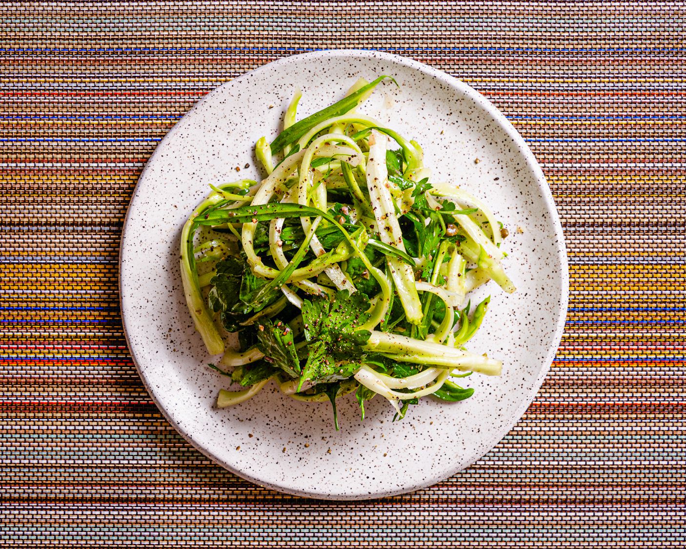 Puntarelle Alla Romana (Puntarelle Salad With Anchovy and Garlic Dressing)