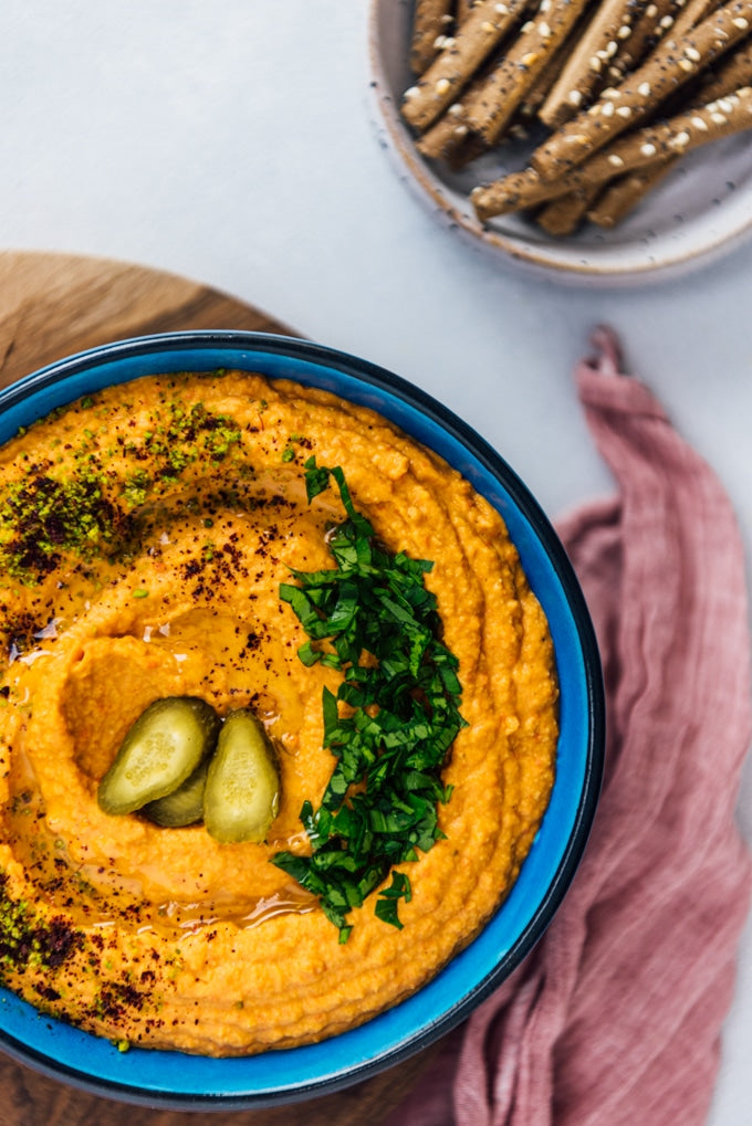 Best Roasted Red Pepper Hummus