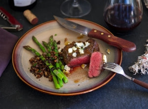 Wild Idea Buffalo Recipe of the Week - Butter Basted Tenderloin with HoneyFig Butter and Blue Cheese