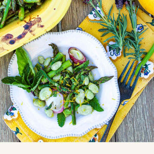 Sautéed Asparagus with Fava Beans