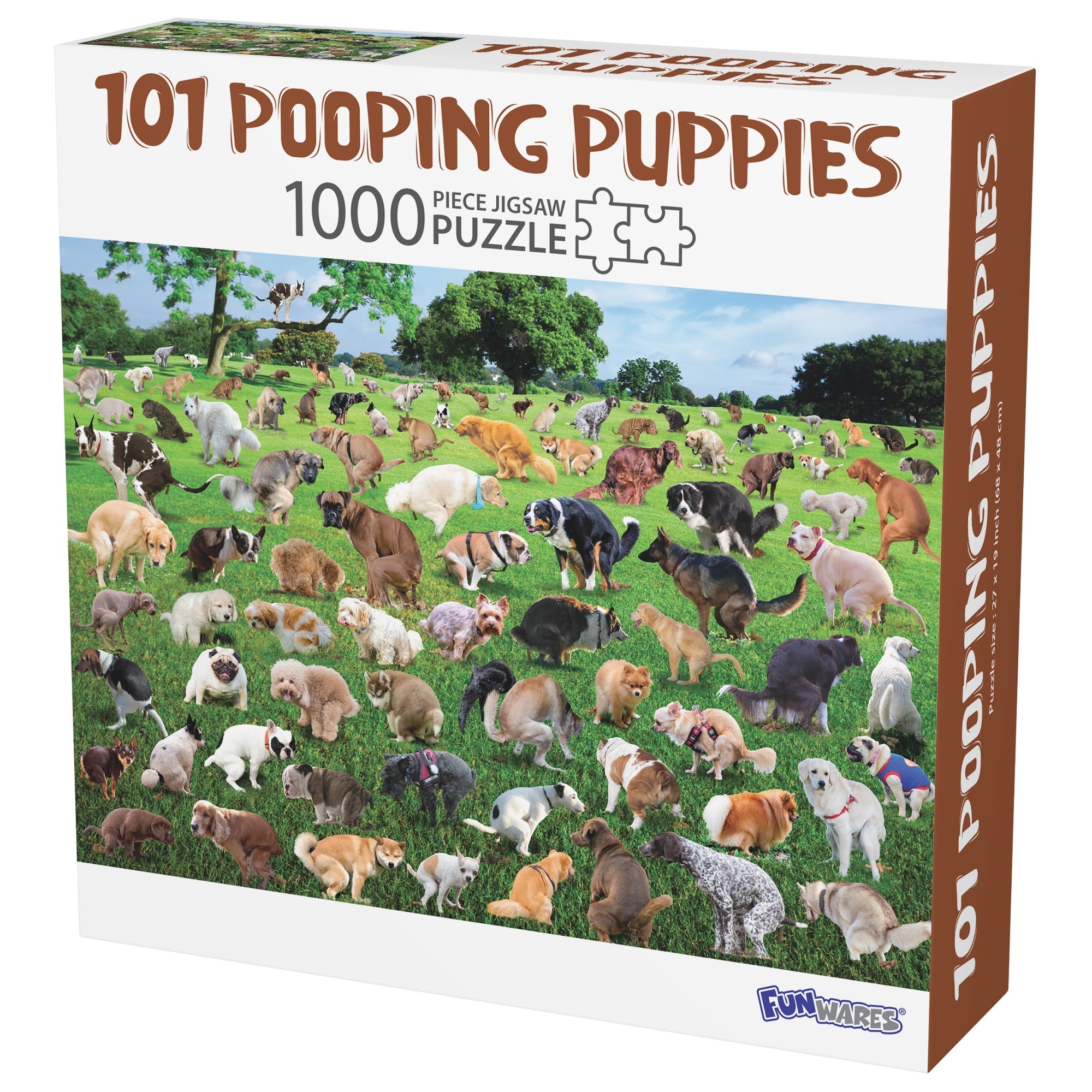 101 Pooping Puppies - 1000 pc Jigsaw Puzzle