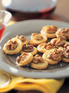 Stilton Pinwheels With Walnuts and Honey