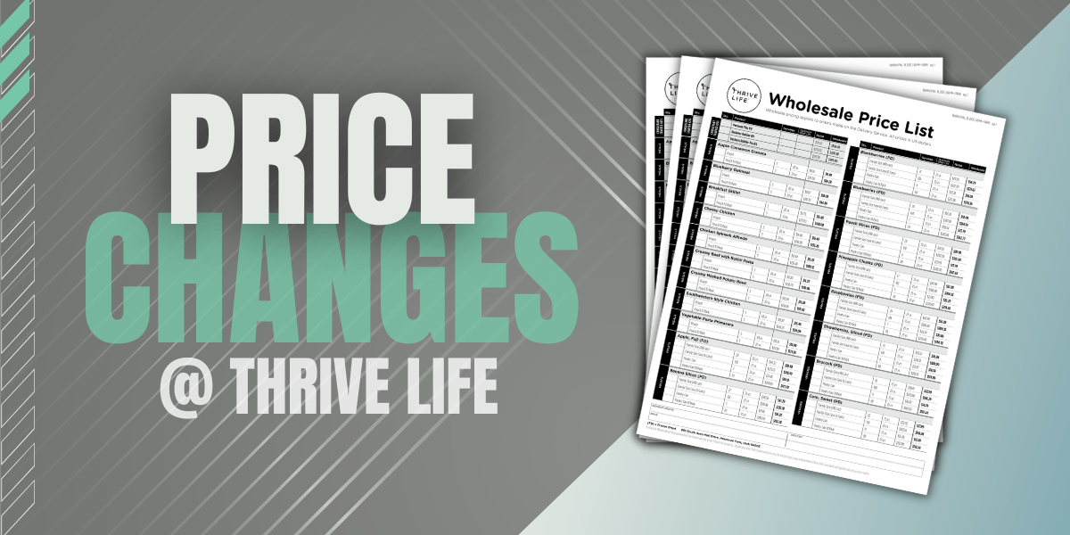 Price Increase / Decrease Coming from Thrive Life