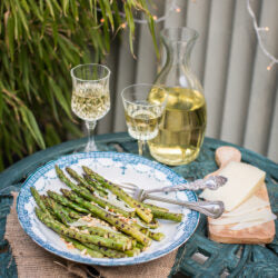 Grilled Asparagus with Manchego