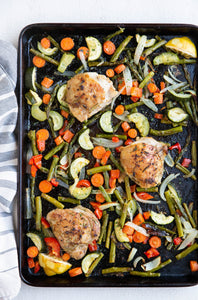 Sheet Pan Lemon Garlic Rosemary Chicken and Vegetables