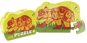 Native Northwest Puzzle - Bear, 12 Piece