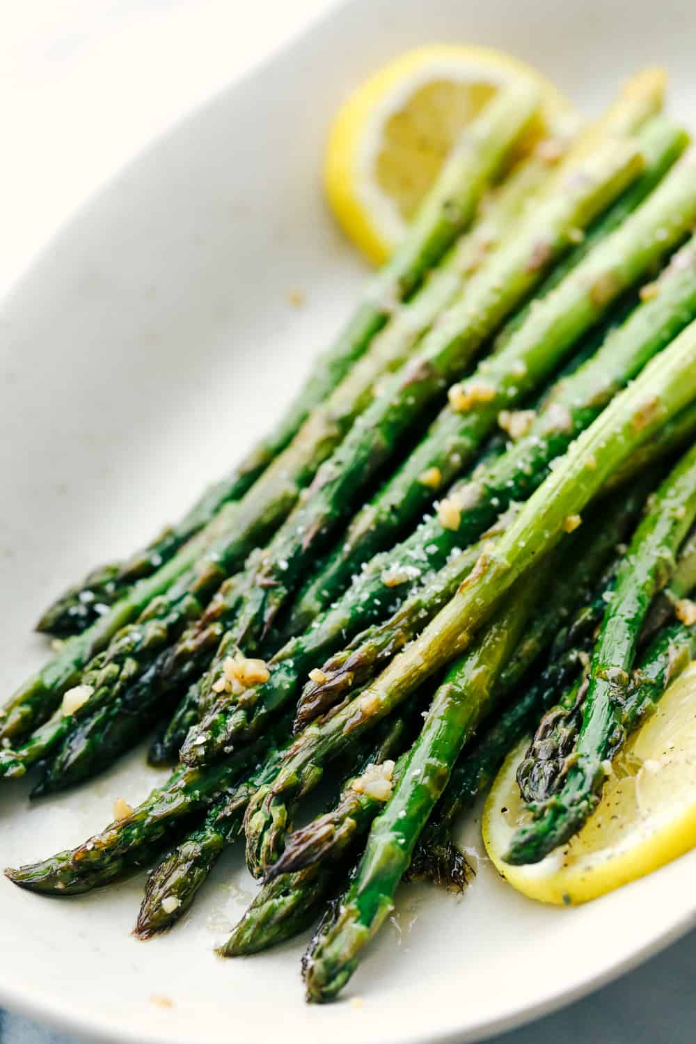 Roasted Lemon Honey Garlic Asparagus