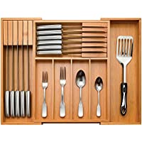 Bambusi Kitchen Drawer Silverware Organizer only $25.07