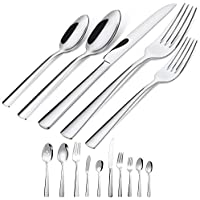 45-Piece Silverware Flatware Cutlery Set in Ergonomic Design only $7.39