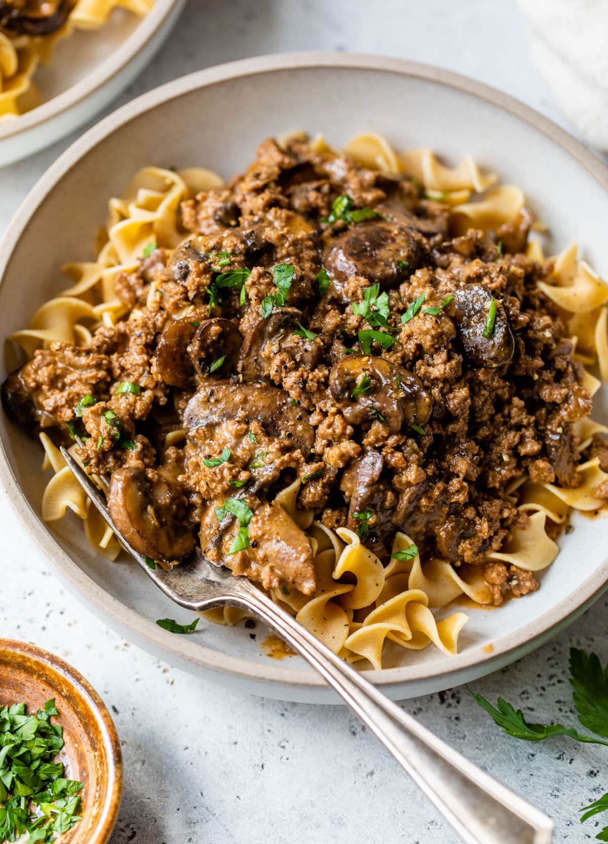 Get Your Comfort On with Ground Beef Stroganoff